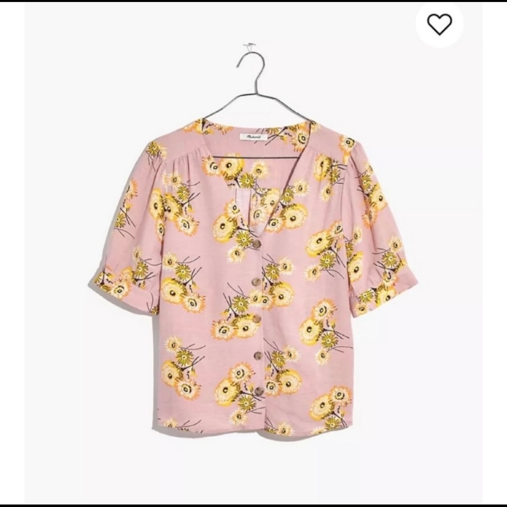 Madewell Dandelions Floral Top